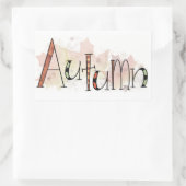 秋 長方形シール (バッグ)