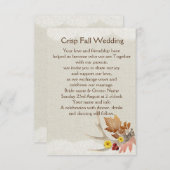 秋〔雄ジカの〕枝角オンバーラップ 招待状 (正面/裏面)