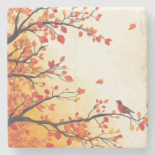 秋#1 ストーンコースター (正面)