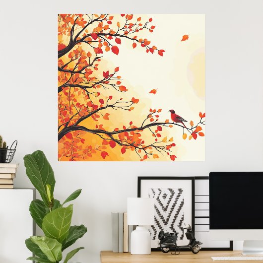 秋#1 ポスター (ホームオフィス)