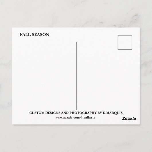 秋#1 ポストカード (裏面)