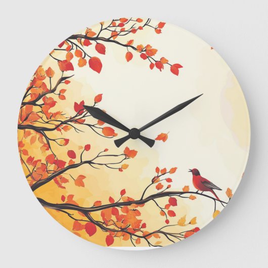 秋#1 ラージ壁時計 (正面)