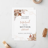 秋 | Bohoの結婚予約カード ノートカード (正面/裏面インサイチュ)