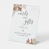 秋 | Boho花束とギフト 台座サイン (正面)