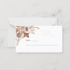 秋 | Boho Flowers 結婚's プレイスカード