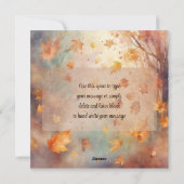 秋 – Pyrenees素晴らし Happy Puppy 2 シーズンカード (裏面)