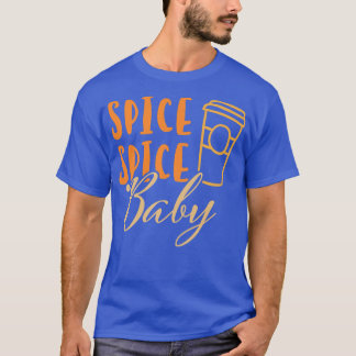 秋Aのスパイスベビーパンプキンお気に入りのラテ Tシャツ