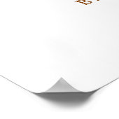 秋Aベビーがコーヒーを醸造している赤ちゃんシャワー歓迎 ポスター (角)