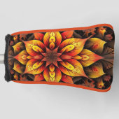 秋A.I. -金ゴールドヘッドカバー ゴルフヘッドカバー (正面)