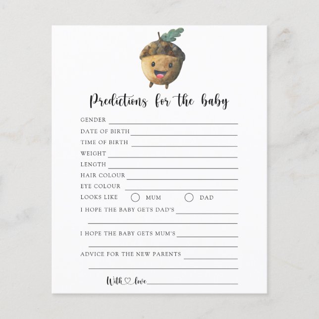 秋acorn -ベビー予測とアドバイス (正面)