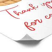 秋Apple Basketベビーシャワーありがとう来。 ポスター (角)