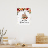 秋AutumnTravelling From Welcome Sign ポスター (キッチン)