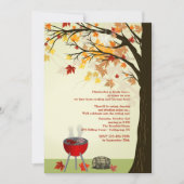 秋BBQ招待状 招待状 (正面)