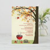 秋BBQ招待状 招待状 (スタンド正面)