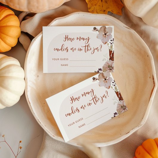 秋boho pumpkinキャンディーのエンクロージャカードの数 エンクロージャーカード