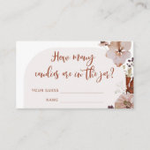 秋boho pumpkinキャンディーのエンクロージャカードの数 エンクロージャーカード (正面)