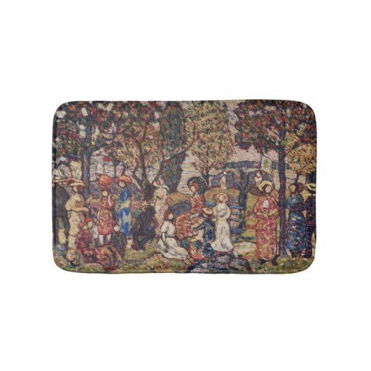 秋byモーリス・プレンダーガストヴィンテージファインアート バスマット (正面)