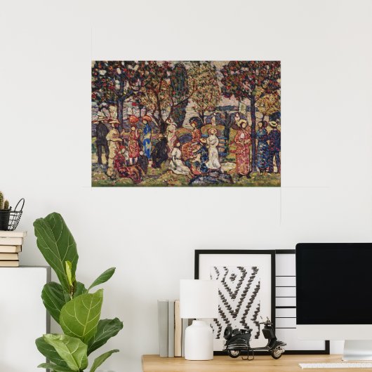 秋byモーリス・プレンダーガストヴィンテージファインアート ポスター (ホームオフィス)