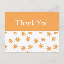 秋C黄葉結婚式の引き出物感謝していユー ポストカード