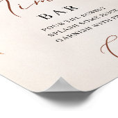 秋FLowersオレンジマリゴールドミモサバーサイン ポスター (角)