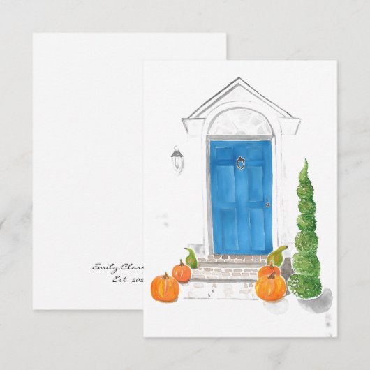 秋from Home Notecards サンキューカード (正面/裏面)