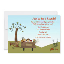 秋Hayrideのカート、子供