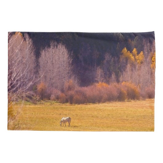 秋Iの馬 枕カバー (裏面-左)