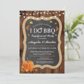 秋I DO BBQ婚約パーティカップル招待状 招待状 (スタンド正面)