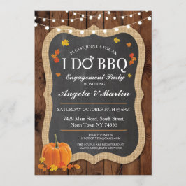 秋I DO BBQ婚約パーティカップル招待状 招待状