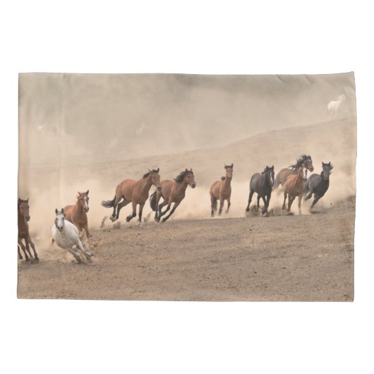 秋IIの馬 枕カバー (裏面-左)