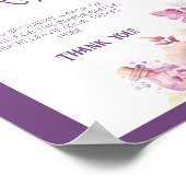 秋in loveおむつラッフルフローラベビーin開花 ポスター (角)