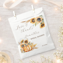秋in love boho pumpkinひまわり花器 フェイバーバッグ