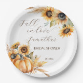 秋in love boho pumpkinひまわり花器 ペーパープレート (正面)