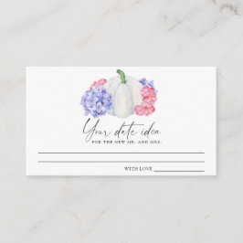 秋in love - date nightアイディア\ Date jar エンクロージャーカード