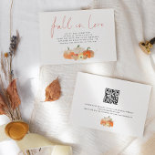 秋in Love Glittery Pumpkins QR Code 結婚's セーブザデート