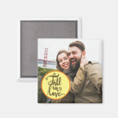 秋Love Photo with Script文字 マグネット (正面/裏面)