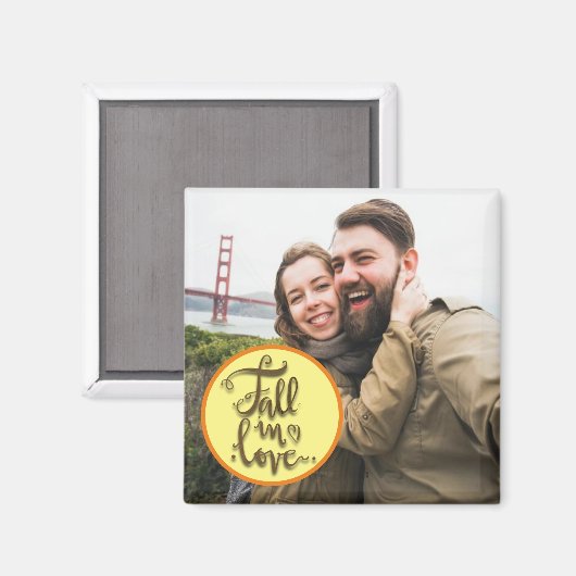 秋Love Photo with Script文字 マグネット (正面/裏面)