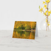 秋Notecard -中ブランク カード (黄色い花)