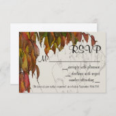 秋RSVPの色 出欠カード (正面/裏面)