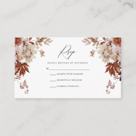 秋RSVPカード エンクロージャーカード