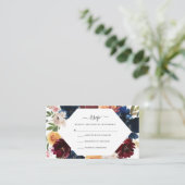 秋RSVPカード 予算チラシ| エンクロージャーカード (スタンド正面)