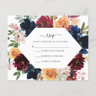 秋RSVPカード 予算 チラシ