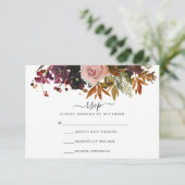 秋RSVPカード 出欠カード (スタンド正面)