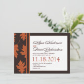 秋RSVPカード 招待状 (スタンド正面)