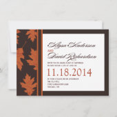 秋RSVPカード 招待状 (正面)