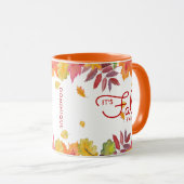 秋Yオール紅葉パーソナライズされた マグカップ (正面右)