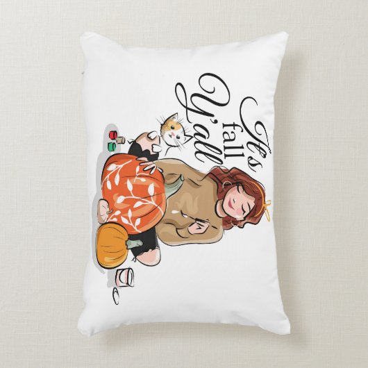 秋Y'allアクセント枕 アクセントクッション (正面(垂直))