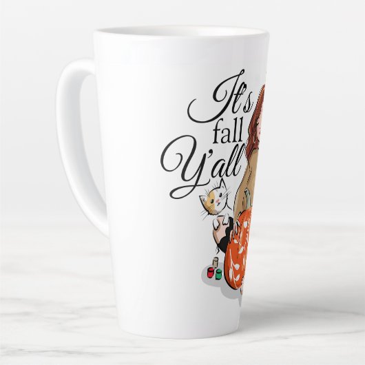 秋Y'all カフェラテマグ (左アングル)