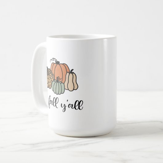 秋Y'all コーヒーマグカップ (正面左)