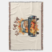 秋Y'all スローブランケット (正面縦)